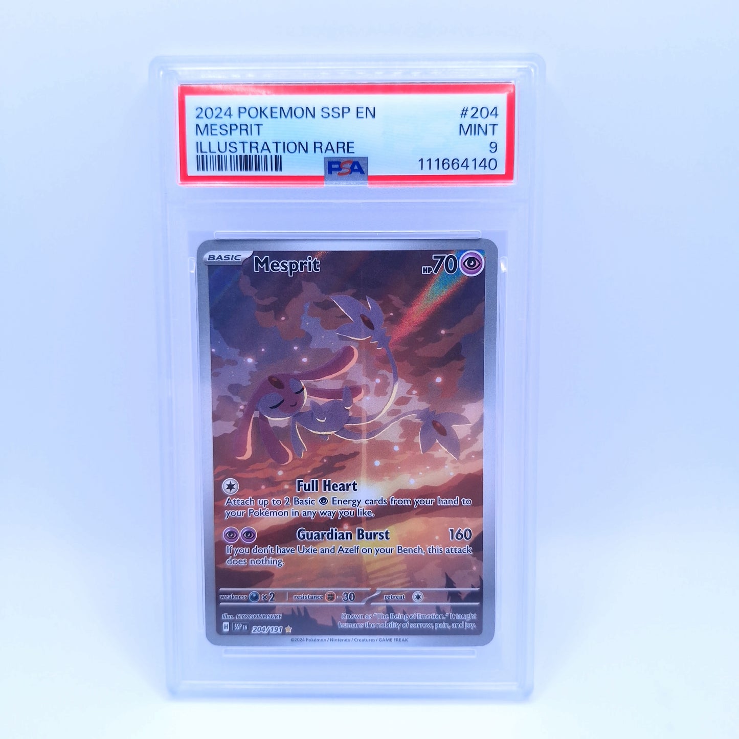 Mesprit #204 Surging Sparks - PSA 9