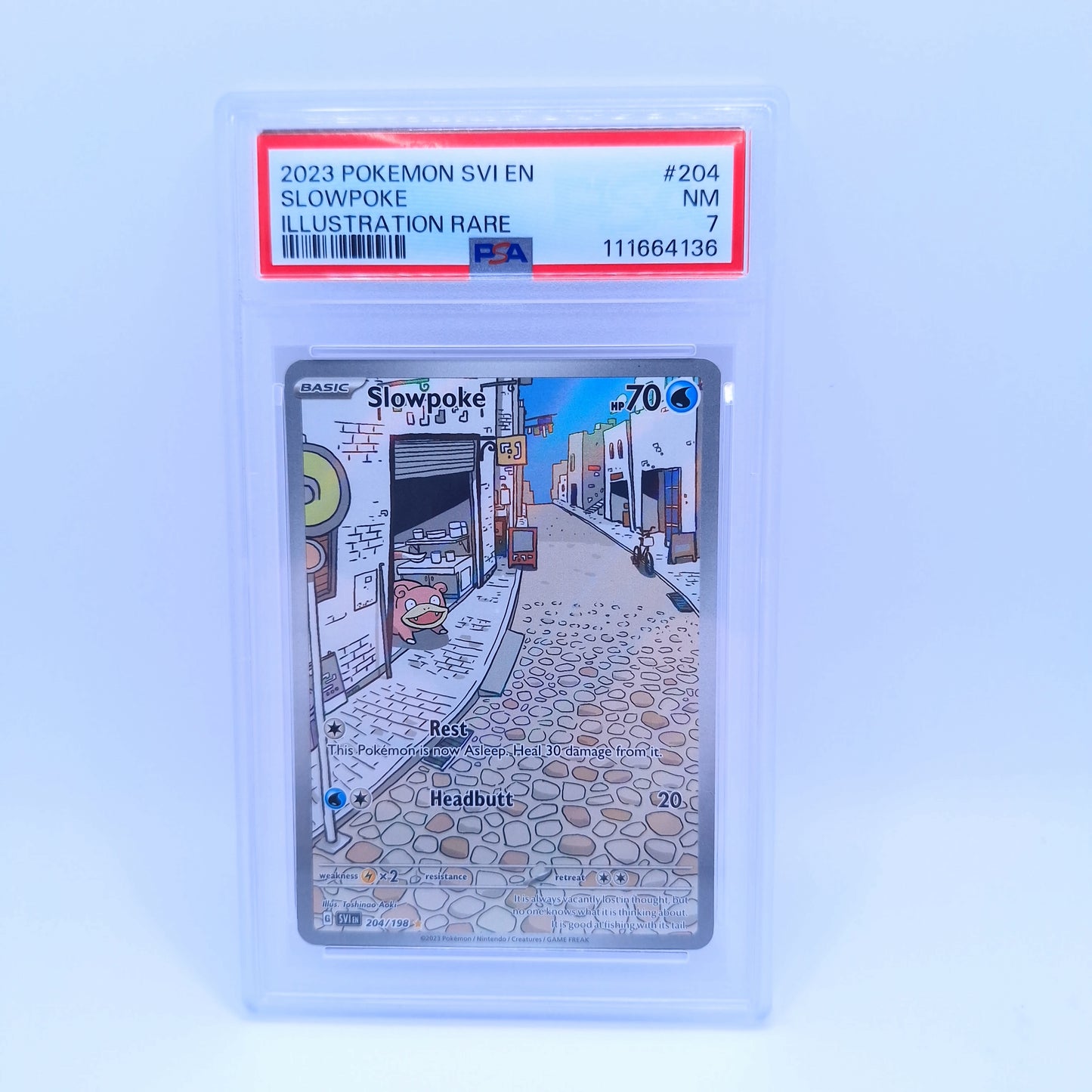 Slowpoke #204 Scarlet Violet Base - PSA 7