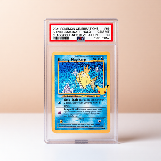 2021 POKEMON CELEBRATIONS CLASSIC COLLECTION #66 SHINING MAGIKARP-HOLO CLASS.COLL-NEO REVELATION - PSA 10