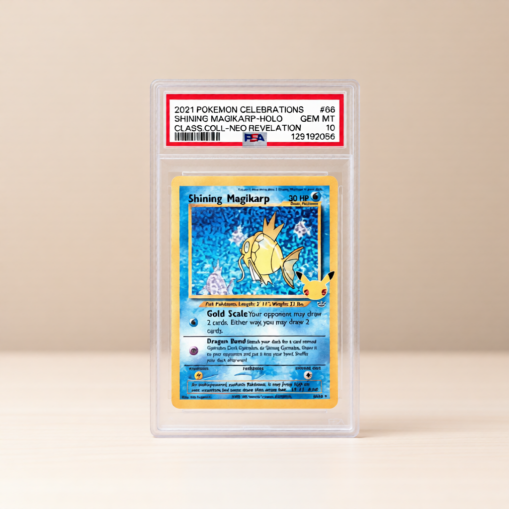 2021 POKEMON CELEBRATIONS CLASSIC COLLECTION #66 SHINING MAGIKARP-HOLO CLASS.COLL-NEO REVELATION - PSA 10