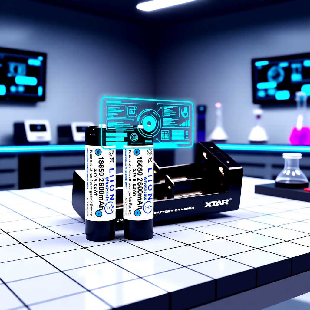 18650 2600mAh Batteries and Charger