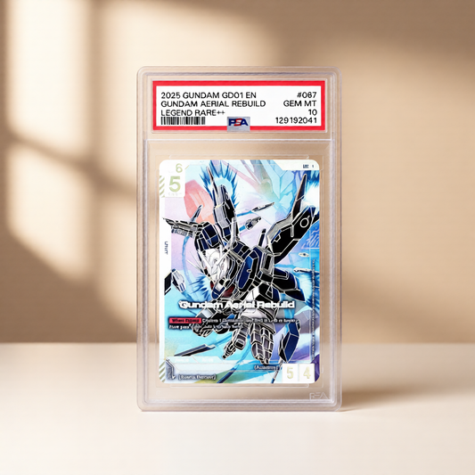 2025 GUNDAM NEWTYPE RISING #067 GUNDAM AERIAL REBUILD LEGEND RARE++ - PSA 10