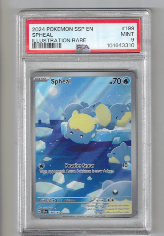 Spheal #199 Pokemon Surging Sparks - PSA 9