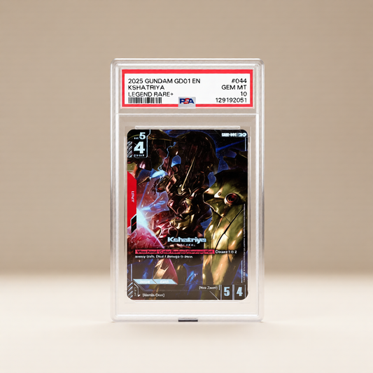 2025 GUNDAM NEWTYPE RISING #044 KSHATRIYA LEGEND RARE+ - PSA 10