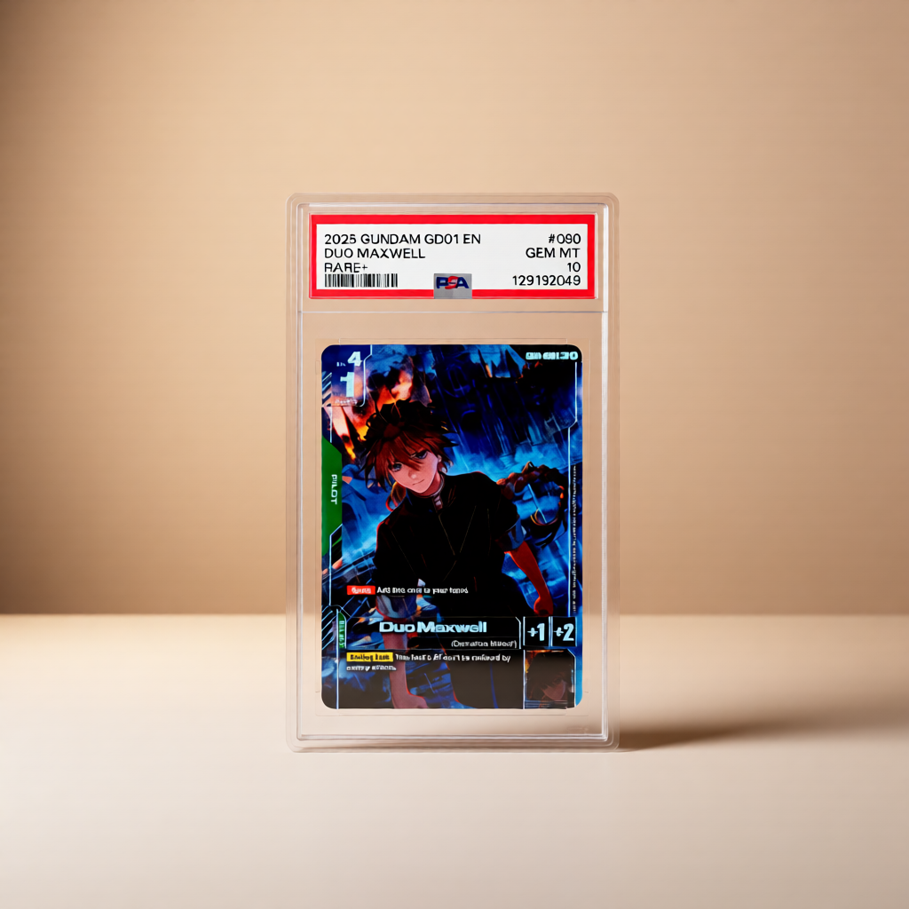 2025 GUNDAM NEWTYPE RISING #090 DUO MAXWELL RARE+ - PSA 10