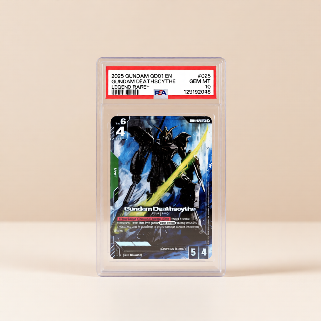 2025 GUNDAM NEWTYPE RISING #025 GUNDAM DEATHSCYTHE LEGEND RARE+ - PSA 10